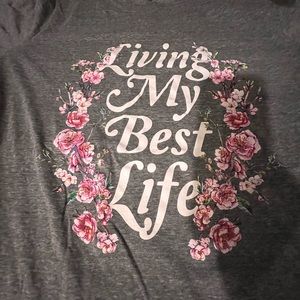 LIVIN’ MY BEST LIFE T-shirt from Lane Bryant